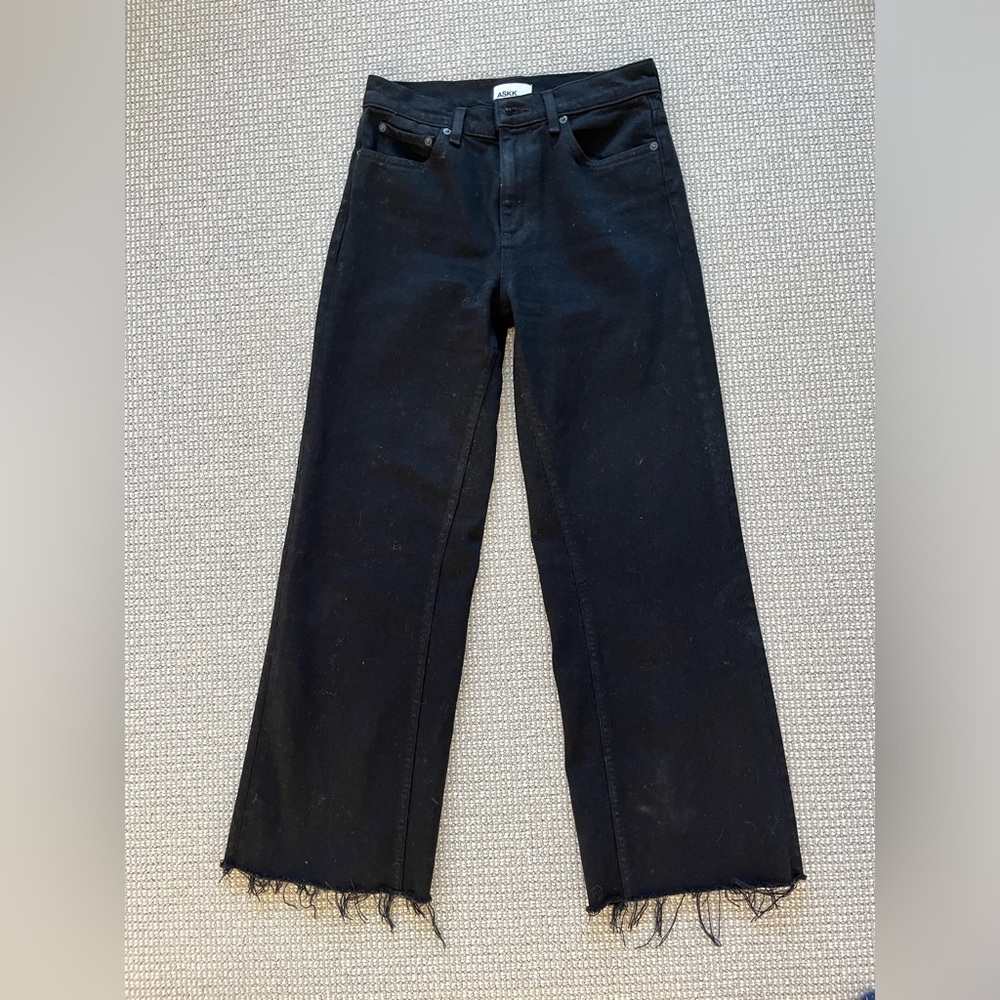 ASKKNY Black Wide Leg Jeans